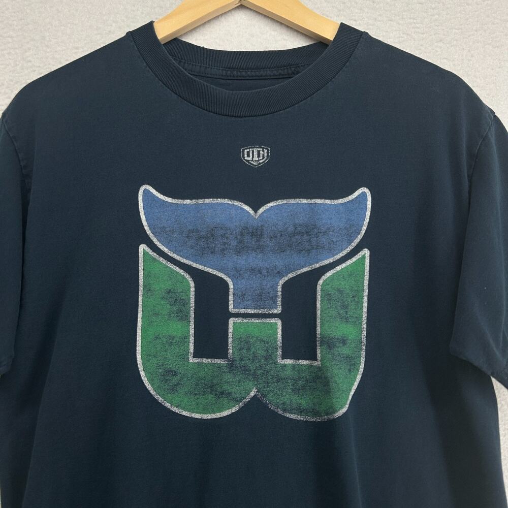 HARTFORD WHALERS Shirt Adult M OLD TIME HOCKEY NHL Retro Short Sleeve Cotton